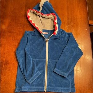 Hanna Andersson Terry Shark Beach/Pool Hoodie, Size 4